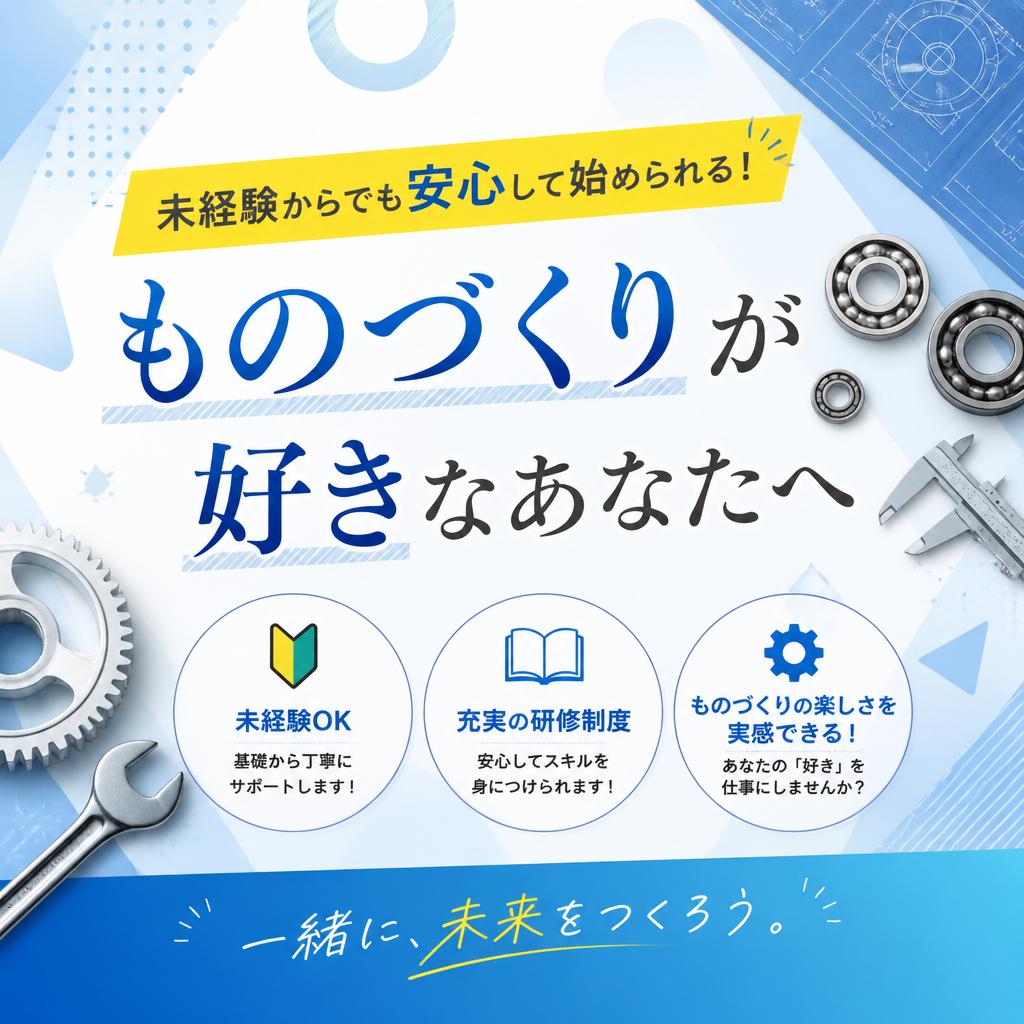 未経験からでも安心して始められる！ものづくりが好きなあなたへ