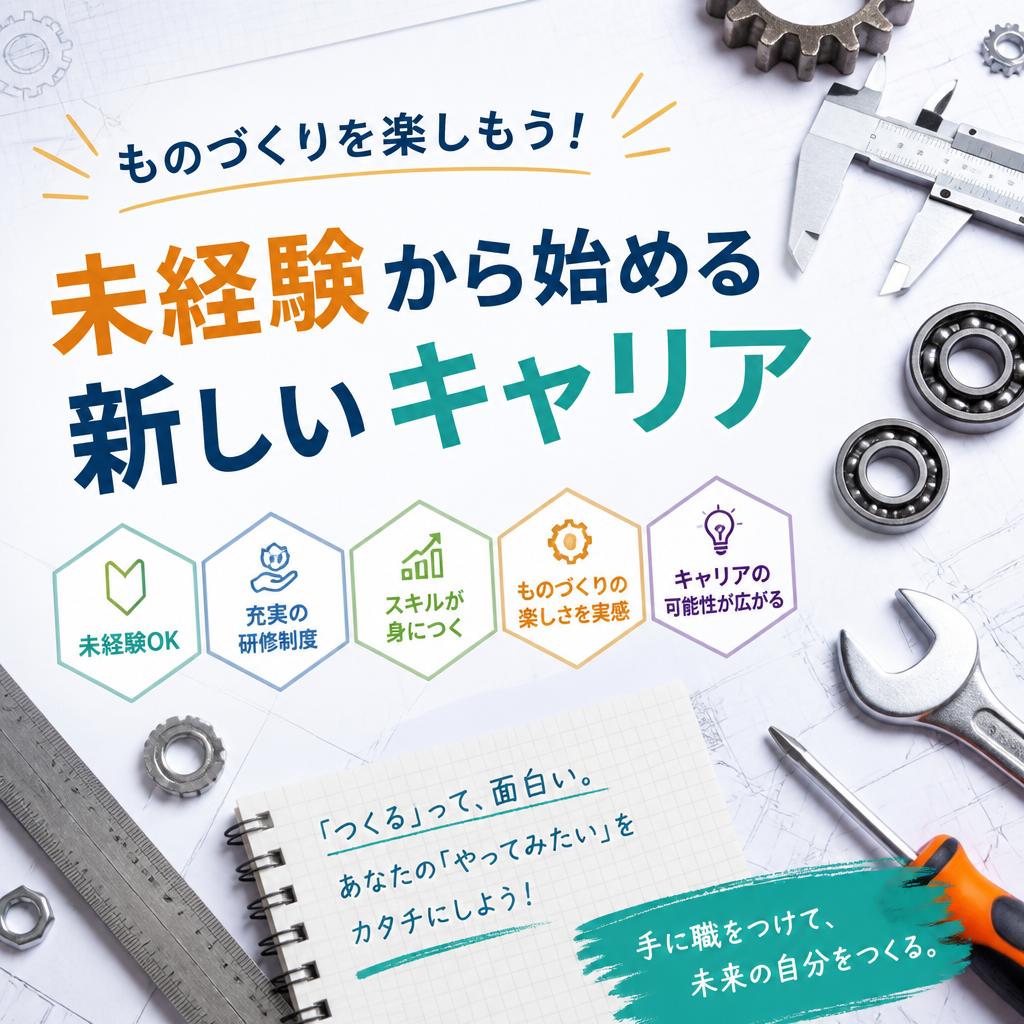 ものづくりを楽しもう！未経験から始める新しいキャリア