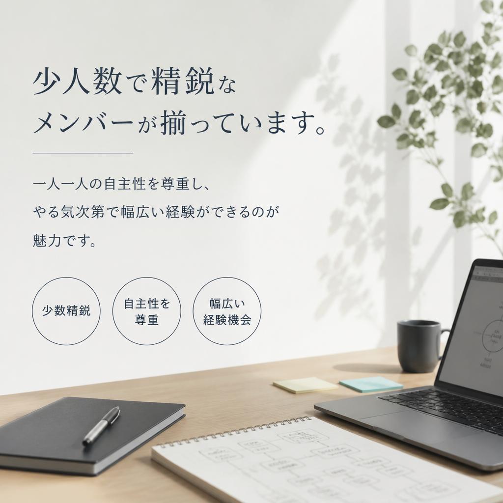 少数精鋭のチーム