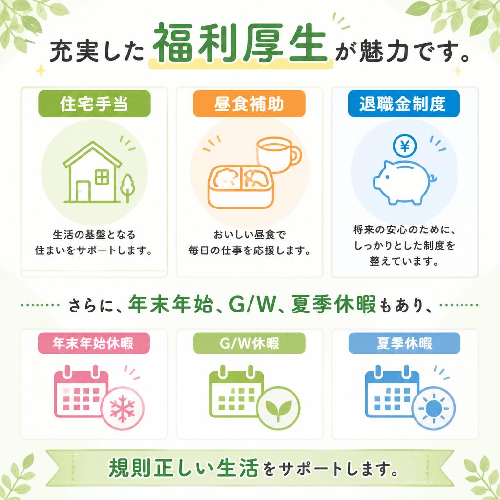 充実の福利厚生
