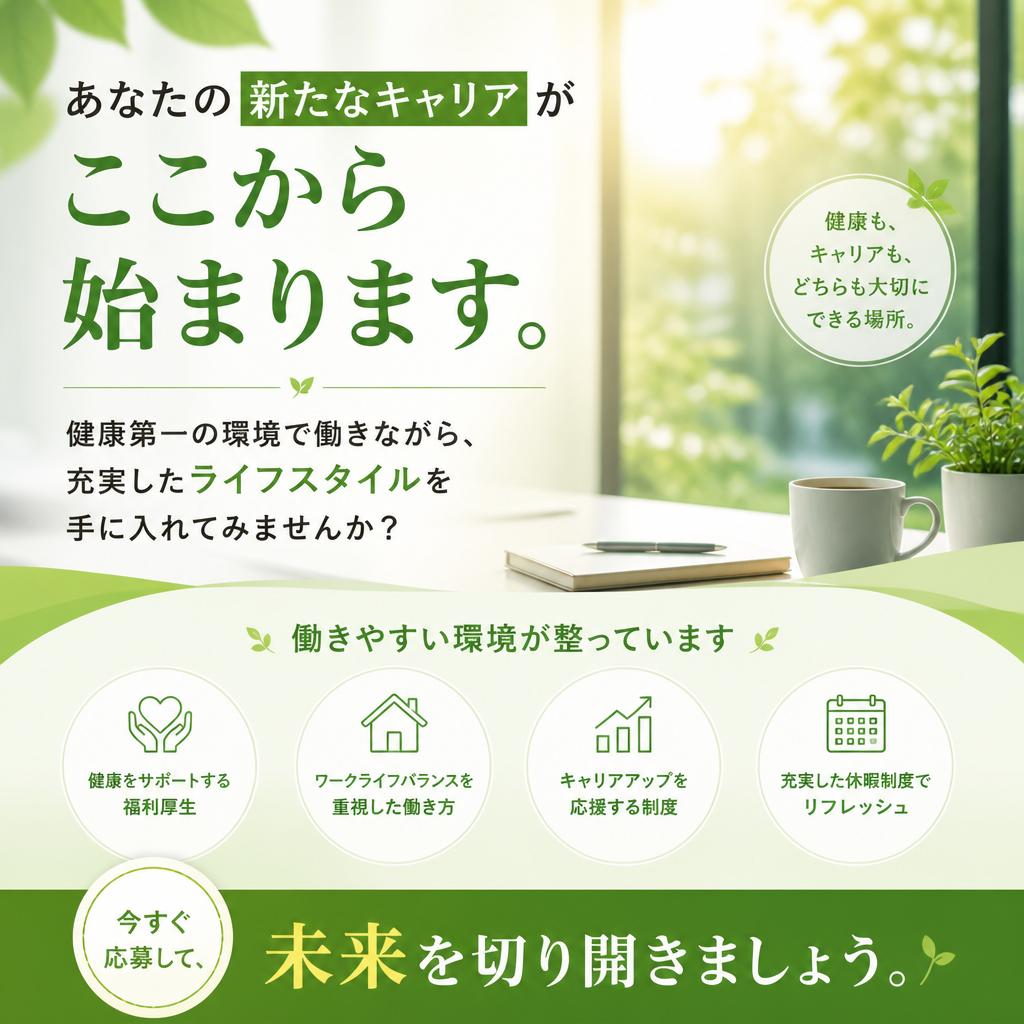 今すぐ応募して健康的な未来を手に入れよう！