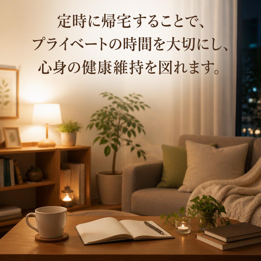 定時帰宅のメリット