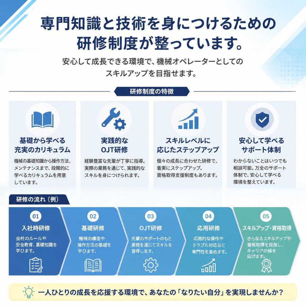 充実した研修制度