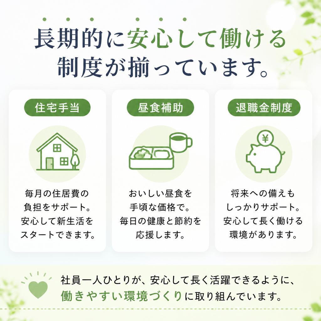 充実した福利厚生