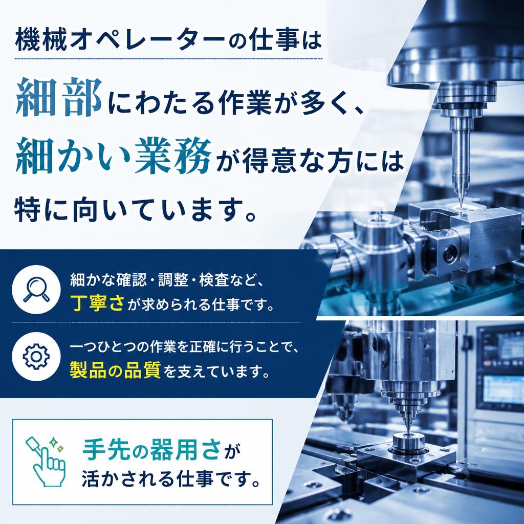 細かい作業が好きな方に最適