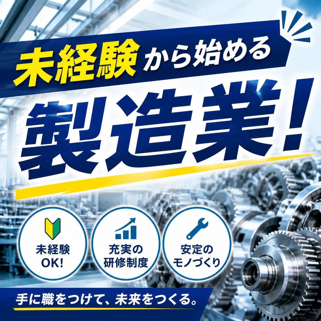 未経験から始める製造業！