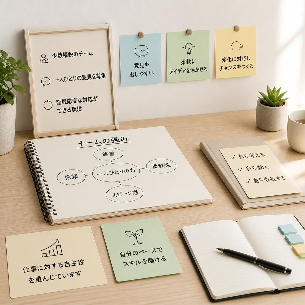 少人数の精鋭チームで学べる